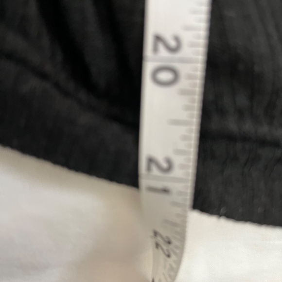 ZARA Semi Sheer V-neck Top, Ribbed, Black, Small - Picture 7 of 7